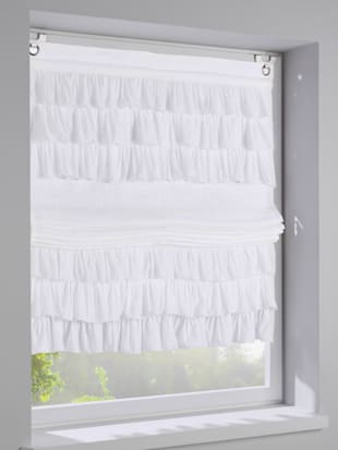 Store-bateau matière opaque, coleur offwhite - HELLINE