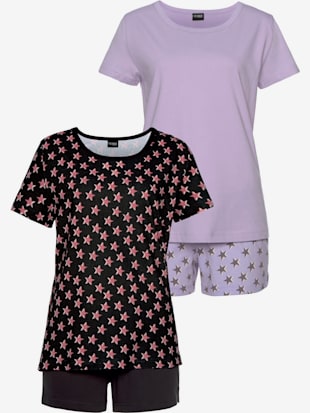 Lot de 2 pyjamas courts avec motif étoile