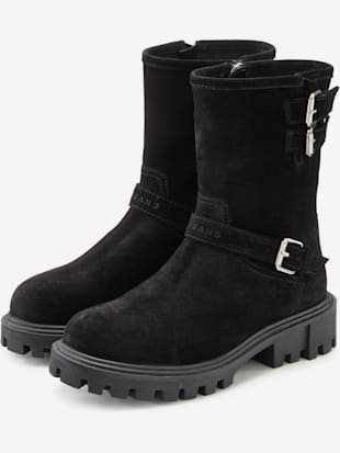 Bottines avec boucles décoratives