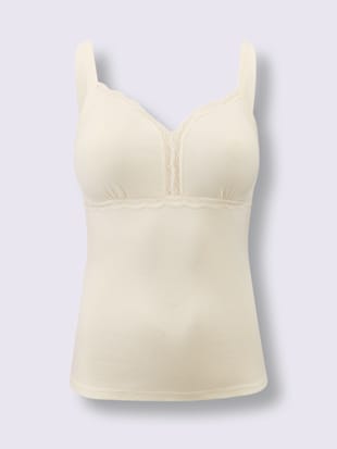 Chemise soutien-gorge côtes fines