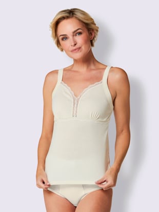 Chemise soutien-gorge côtes fines