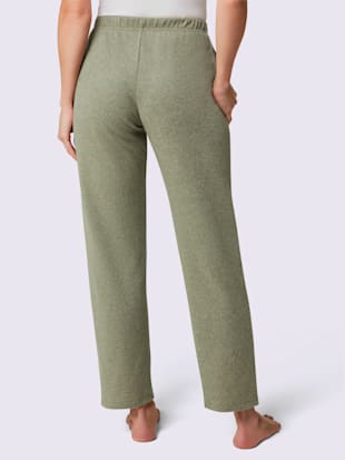 Pantalon en flanelle taille élastique