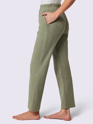 Pantalon en flanelle taille élastique