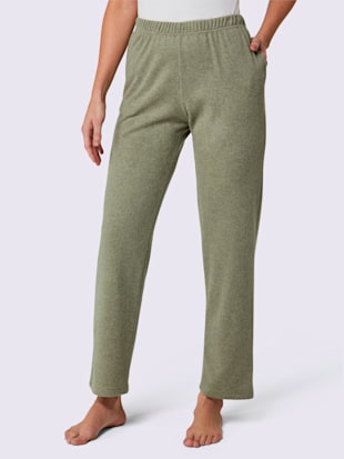 Pantalon en flanelle taille élastique