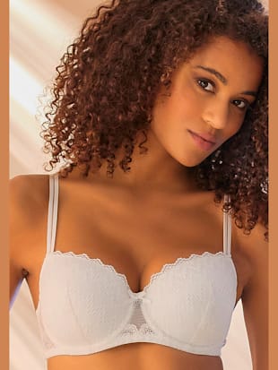 Soutien-gorge à coques féminin avec petit nœud décoratif et accessoire métallique tendance