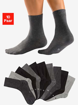 Chaussettes basiques lot de 10 paires de chaussettes