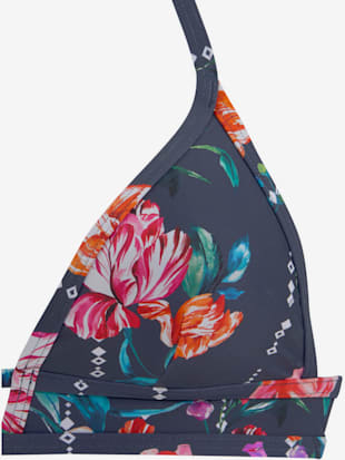 Haut de bikini triangle imprimé floral moderne