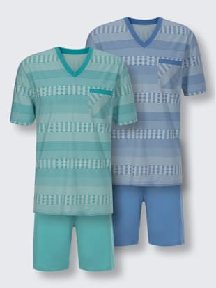 Pyjamas courts jersey fin