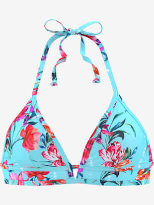 Haut de bikini triangle imprimé floral moderne