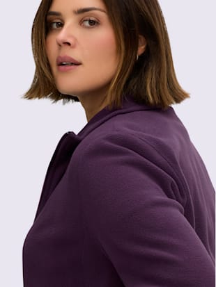 Veste polaire féminine uni col à revers (Image 4)