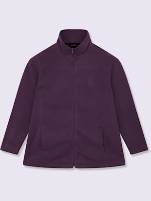 Veste polaire féminine uni col à revers (Image 3)