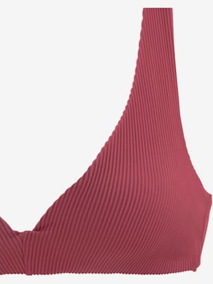 Haut de bikini triangle tissu structuré tendance