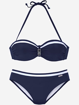 Maillot de bain bandeau à armatures style marin moderne (Image 2)