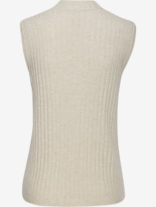 Débardeur en tricot débardeur sans manches en qualité côtelée (Image 5)
