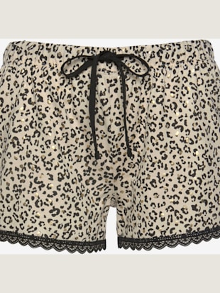 Pyjama court tendance avec short imprimé aspect léopard