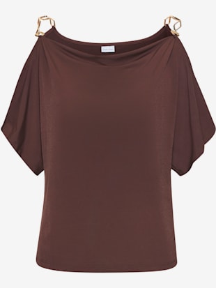 T-shirt à manches courtes chaînes dorées en guise de bretelles (Image 6)