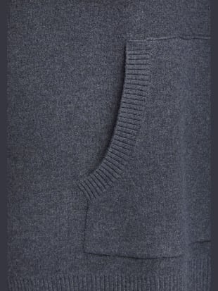 Sweat à capuche en tricot doux et élastique