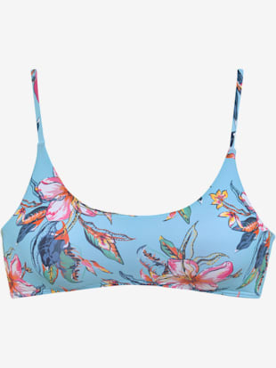 Haut de bikini bustier imprimé floral