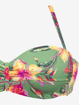 Haut de bikini bandeau à armatures design floral (Image 4)
