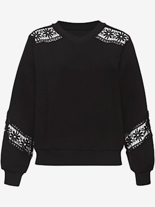 Sweat-shirt encolure en v