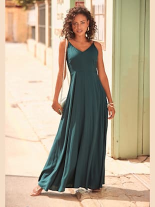 Robe longue belle encolure en v