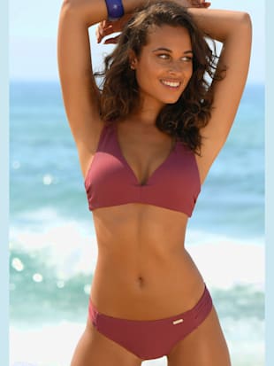 Haut de bikini triangle tissu structuré tendance