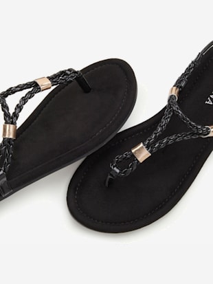Sandales brides tressées raffinées et petits éléments métalliques (Image 6)