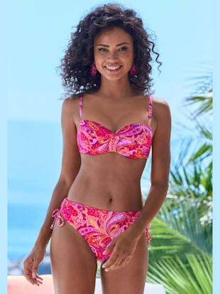 Haut de bikini bandeau à armatures motif paisley (Image 1)