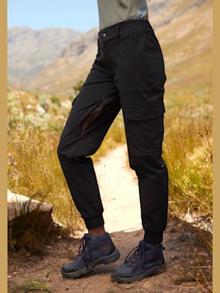 Pantalon de trekking jogging cargo de randonnée à taille haute