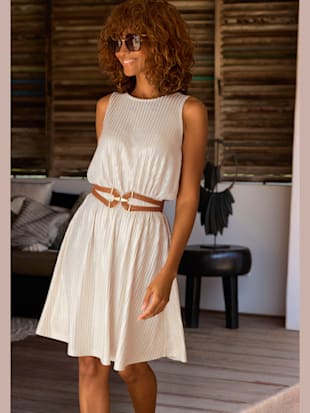 Robe d'été matière avec fils brillants couleur or (Image 1)