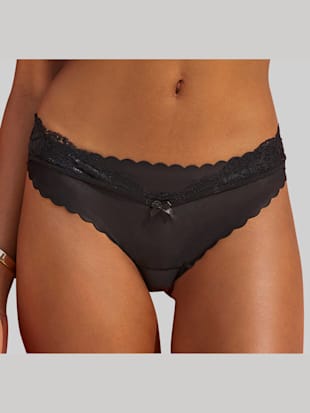 Bas de maillot de bain slip fantaisie avec dentelle fine et nœud décoratif (Image 2)