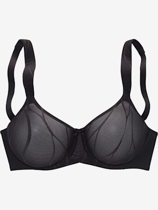 Soutien-gorge minimiseur féminin (sans garnissage) avec armatures et larges bretelles légèrement doublées