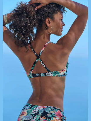 Haut de bikini bandeau à armatures imprimé floral : chaque pièce est unique (Image 4)