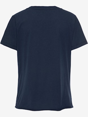 T-shirt matière côtelée à l'encolure (Image 3)