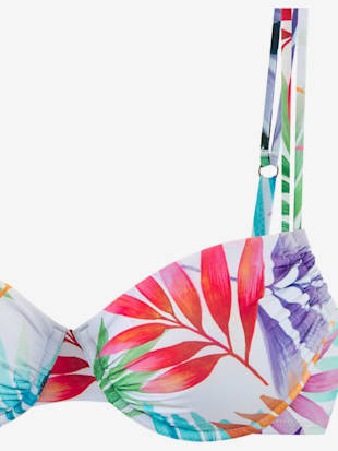 Maillot de bain à armatures imprimé feuilles tendance (Image 3)