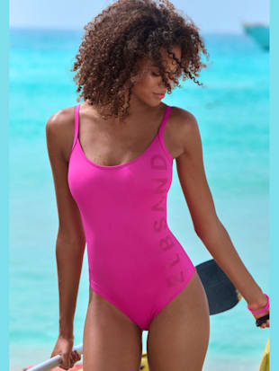 Maillot de bain marque inscrite ton sur ton