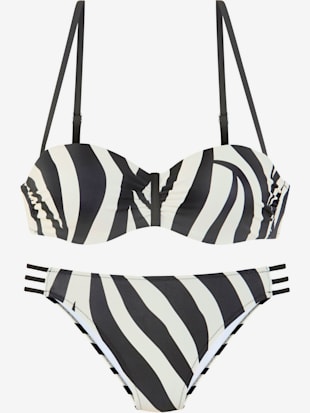 Maillot de bain bandeau à armatures design animal élégant (Image 5)