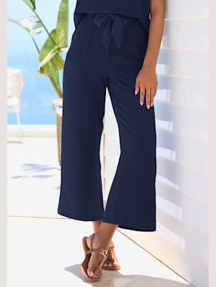 Pantalon ceinture élastique avec bordure volantée au dos (Image 1)