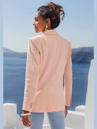 Blazer col à revers tendance et fente au dos (Image 3)