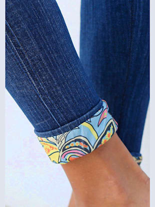 Legging en jean jegging sans coutures à l'aspect jean imprimé