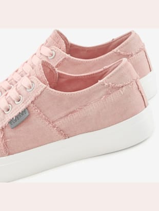 Baskets chaussures en textile, chaussures en tissu au look usé et délavé tendance (Image 3)