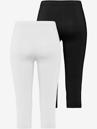 Legging corsaire lot de 2 leggings basiques, longueur 3/4