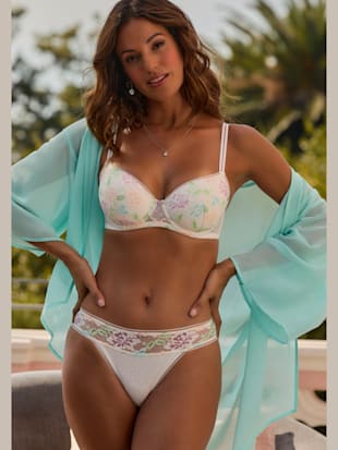 Soutien-gorge à coques féminin avec délicate rose en satin au centre devant (Image 3)