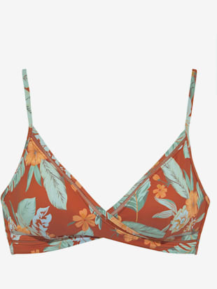 Haut de bikini triangle imprimé tropical tendance