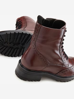 Bottines à lacets en cuir doux (Image 3)
