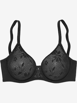 Soutien-gorge spécial t-shirt avec bonnets lisses sans coutures (sans garnissage) en dentelle (Image 4)
