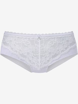 Panty féminin en dentelle légèrement transparente à l'aspect floral