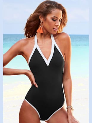 Maillot de bain design classique noir-blanc