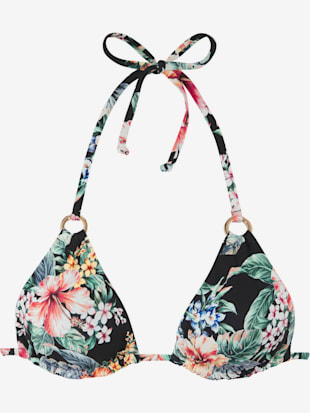 Haut de bikini triangle imprimé floral : chaque pièce est unique (Image 2)