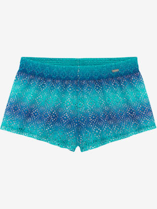 Short de bain broderie ajourée tendance avec dégradé de couleurs (Image 2)